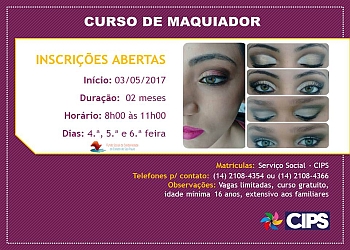 Curso de Maquiador: últimas vagas!
